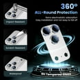 thumbnail image 3 of Allytechgroup for iPhone 17 Pro Max Camera Lens Protector, HD Clear Tempered Glass Camera Lens Screen Protector Metal Scratch Resistant Case Friendly Camera Lens Protector for Apple iPhone 17 Pro Max, 3 of 7