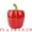 Red, variant on Unique Bargains Ceramic Chili Shaped Jar with Lid Cute Vegetable Jar for Decor Yellow