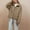 Khaki, variant on Deal for Days Holiday Decor Ofreoo Fashion Women's Casual Comfortable Long SleeveTurndow Neck Button Pocket Blouse Top Coat Jacket Outwear Womens Winter Coats