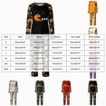 thumbnail image 4 of TOWED22 Women‘s Halloween Pumpkin Print Pajama Set, Long Sleeve Crew Neck Sleepwear with Pants, Cozy Matching Family Holiday Outfit,S, 4 of 7