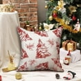 thumbnail image 3 of Christmas Pillow Covers 18x18 Inch Set of 2 Christmas Tree Decorative White Throw Pillows Winter Christmas Decor for Home Couch 36b, 3 of 5