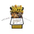 thumbnail image 1 of Birthday Greeting Card Elegant Gold Glitter Design Celebration For Parties Quality Paper, 1 of 6