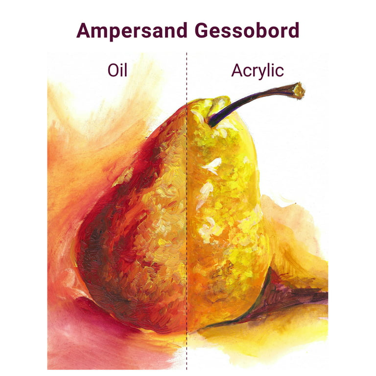 Ampersand Gessobord - 5'' x 7'', 1/8'' Flat, Pkg of 3