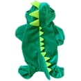 thumbnail image 3 of Disfraz de dinosaurio para perros, ropa verde para mascotas, para perros medianos y grandes, disfraz de dinosaurio de Halloween para perros (1 unidad, L), 3 of 4