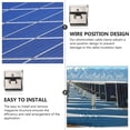 thumbnail image 4 of Miangastore 55pcs Solar Photovoltaic Cable Clips Stainless Steel Cable Clamp Wiring Clamps Wire Clamp Cable Clips, 4 of 8
