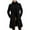 Black, variant on Long Trench Coat Mens Slim Fit Notched Lapel Single Breasted Pea Coat with Pocket Mid Length Winter Overcoat (XL, White)