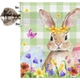 thumbnail image 4 of Rdsfhsp Spring Easter Curtain Valance for Windows Easter Eggs Cute Bunny Rabbits Flowers Rod Pocket Polyester Window Treatments for Kitchen Bedroom Living Room, 54 x 18 inch, 4 of 5