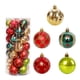 thumbnail image 1 of Adornos de bolas navideñas de 6 cm 30 piezas de adornos para árboles de Navidad irrompibles para fiestas de bodas y vacaciones de Navidad de 2021, 1 of 10