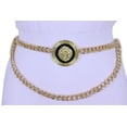 thumbnail image 3 of Women Fashion Belt Gold Metal Chain Lion Bling Charm Size XS S M, 3 of 12