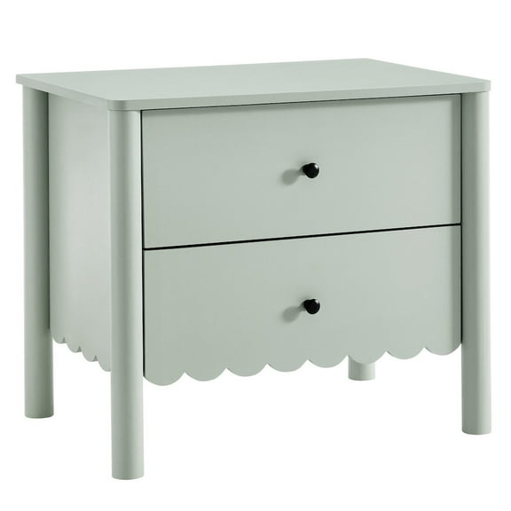 Modway Emmeline Scalloped 2-Drawer Nightstand