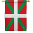 thumbnail image 2 of Breeze Decor 08234 Basque 2-Sided Vertical Impression House Flag - 28 x 40 in., 2 of 2