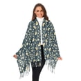 thumbnail image 6 of Sparrows on Blooms Women's Cold Weather Scarves Lightweight Warm Fashion Scarves, Breathable 86.6''x30.7'', 6 of 10