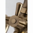 thumbnail image 4 of Kingston Brass KS288AB Essex 7" Center Deck-Mount Clawfoot Tub Faucet with Hand Shower, Antique Brass, 4 of 8