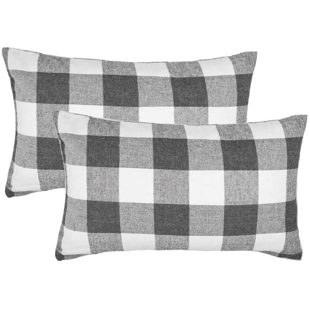 PurpleEssences - Juego De 2 Fundas De Almohada De Algodón Decorativas