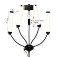 thumbnail image 2 of FX-800II Four-Arm LED Video Lamp Fill Lights Bi-Color 3200-5500K Color Temperature Light Strips with Flexible Hoses LCD Screen Mobile Phone Holder for Live Streaming Studio Photographing, 2 of 7