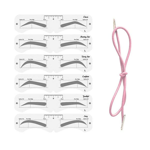 YQHWQ PEVA Makeup Eyebrow Aid Eyebrow Shaping Eyebrow Makeup Tool Soft Eyebrow Shaper DIY Makeup Model with Elastic Band