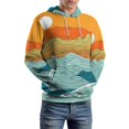 thumbnail image 2 of Sunset Ocean Regular Fit Hoodie, Sporty Pullover Hooded Sweatshirt for Men Women Muscle 4XL, 2 of 6