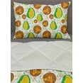 thumbnail image 3 of Jackfruit Comforter & Sham Bedding Set, Themed Cartoon Pattern with Humanized Exotic Fruits in Summer Tones, 3 pcs Duvet Set Microfiber Filling Quilt, 5 Sizes, Multicolor, by Ambesonne, 3 of 4