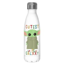 Star Wars: The Mandalorian The Child Cutest in the Galaxy  Stainless Steel Water Bottle White 17 oz.