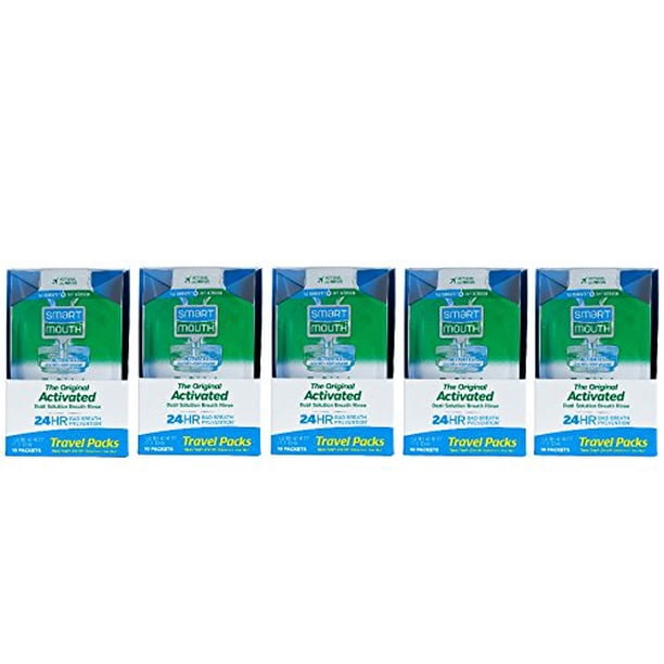 SmartMouth Mouthwash Travel Packets for 24 Hours of Fresh Breath