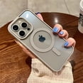 thumbnail image 4 of Luxury Magsafe Magnetic Wireless Charge Clear Acrylic Case For iPhone 15 14 Plus 13 12 Mini 11 Pro Max Candy Color Bumper Cover, 4 of 5