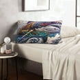 thumbnail image 6 of Rateoe Psychedelic Shark Artwork Pattern Pillow Covers with Invisible Zipper(Pillows are not Included) Standard Pillowcases-20"x30", 6 of 6