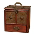 thumbnail image 4 of Cofre Del Tesoro Sunnimix Caja De Almacenamiento Vintage Organizador De Joyas Antiguas Loto, 4 of 8