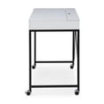 thumbnail image 4 of Marcelino Wooden Desk White/Black 43.3L x 21.6W x 30H 2 Storage Drawers, 4 of 11