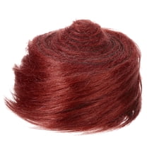 Uxcell 1 Pcs 4.9ft x 2 inch Lightweight Faux Fur Fabric Precut Strips Plush Roll for DIY Decoration Burgundy