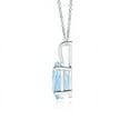 thumbnail image 2 of ANGARA Natural Prong-Set Oval 1 ct Aquamarine V-Bale Solitaire Pendant in 14K White Gold for Women (Size-8x6mm) | March Birthstone, Anniversary, Jewelry Gift for Women | Natural Aquamarine Necklace, 2 of 8