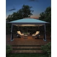 thumbnail image 3 of Memoryfield 12x12 ft Pop-Up Canopy Tent, Adjustable Height Instant Gazebo with Mosquito Netting & 4 Sandbags, Outdoor Party Tent for Backyard, BBQs & Events, Light Blue, 3 of 10