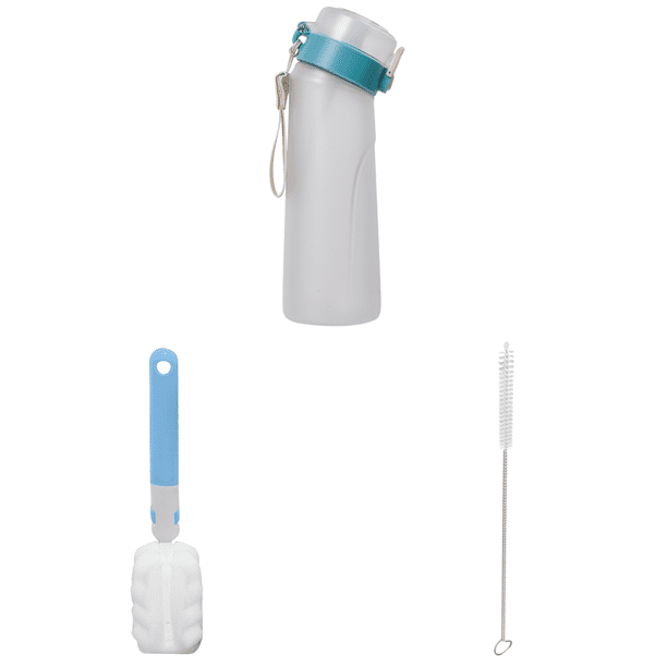 Botella Bebida 650ML Reutilizable Flavo Camping Senderismo Drinkware () Rojo Blanco