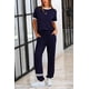 thumbnail image 5 of Conjunto Deportivo PRETTYGARDEN de Dos Piezas para Mujer, Set Casual a Rayas Azul Talla L, 5 of 8