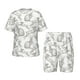 thumbnail image 1 of Balery Hand Drawn Rabbit Conjunto de Pijama Infantil de Manga Corta con Estampado – Ropa de Dormir de Algodón Suave-3X-Large, 1 of 6