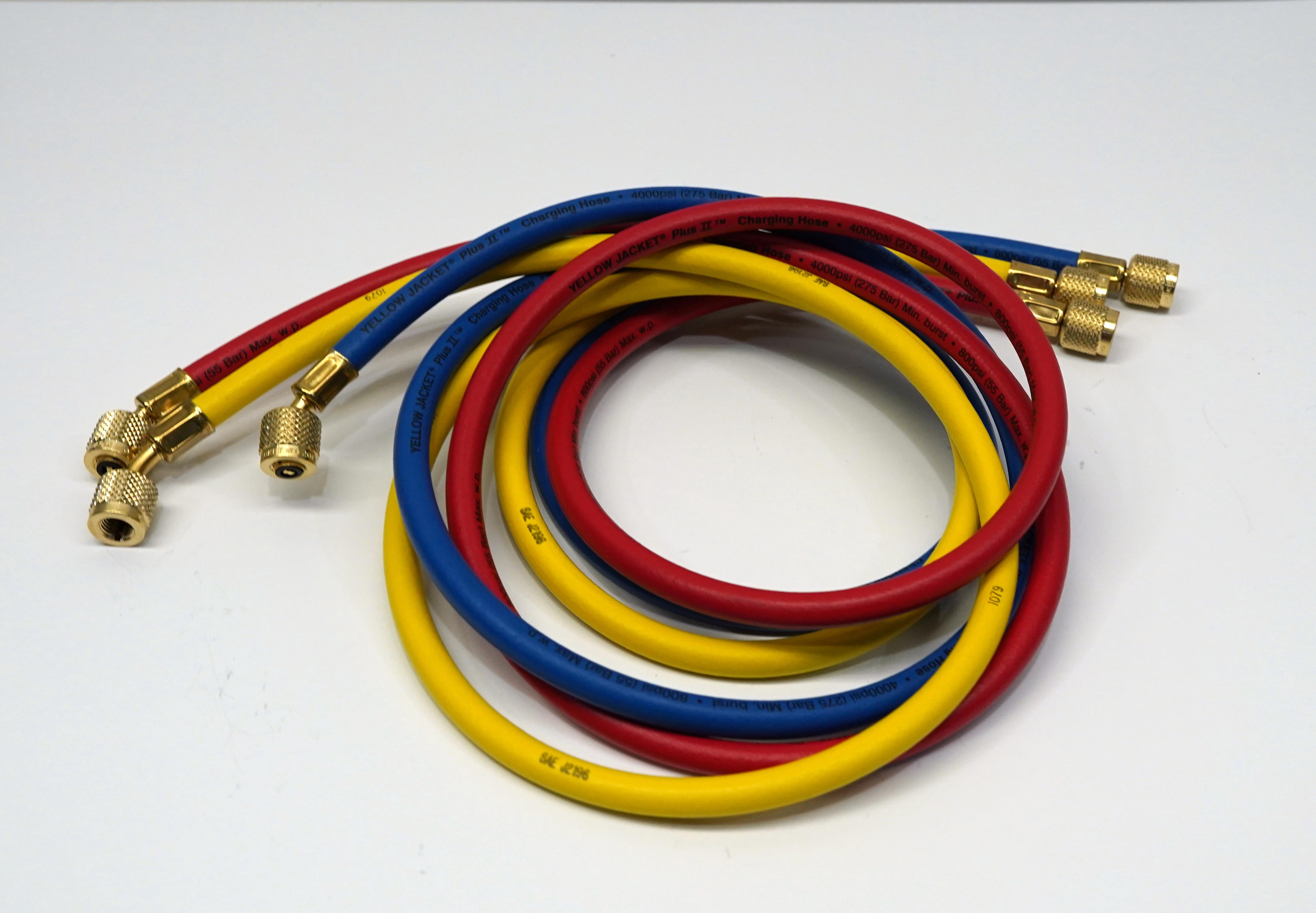 Yellow Jacket Series 41 Charging Manifold Assembly For R-22, R-404A, And R-410A Pressure Gauges