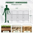 thumbnail image 7 of Devoko Fence Privacy Screen,4 Panels Outdoor Screen Enclosure for Patio & Yard, Resin Fence Panels Ideal for Hiding Air Conditioner and Trash Can, Gray, 7 of 7
