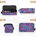thumbnail image 5 of Hair Tool Organizer Bag with Heat Resistant Mat Removable Travel Storage Case for Hot Air Brushes Curling Irons Exquisite Floral Illustration, 5 of 8