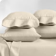 thumbnail image 1 of Bare Home Pillowcase Set - Premium 1800 Collection - Double Brushed - Ultra Soft - Standard Size, Sand, 4 Count, 1 of 7