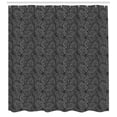thumbnail image 2 of Ambesonne Abstract Shower Curtain, Leaves Ornate Flora, 69"Wx70"L, Black White, 2 of 2