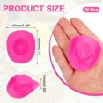 thumbnail image 2 of Uxcell Mini Cowboy Hat, Plastic Rose Red Tiny Cowboy Cow Girl Hats for Party Decoration, 2 of 6