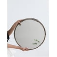 thumbnail image 4 of MAYEERTY 16" Vintage Silver Decorative Round Mirror Tray, Distressed-Style for Home Decor & Photo Shooting Props, 4 of 8