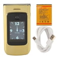 thumbnail image 1 of YEEMI K21+ 4G Flip Cell Phone Big Button 2.6in 1.77in Dual Screen Loud Sound 4800mAh Battery Speed Dial Basic Mobile Phone with SOS for Senior Gold, 1 of 1