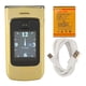 thumbnail image 1 of YEEMI K21+ 4G Flip Cell Phone Big Button 2.6in 1.77in Dual Screen Loud Sound 4800mAh Battery Speed Dial Basic Mobile Phone with SOS for Senior Gold, 1 of 1