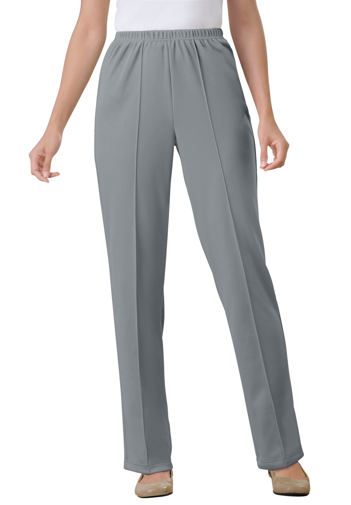 Woman Within Women's Plus Size Petite Elastic-Waist Soft Knit Pant Pant -  Walmart.com