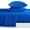 Royal Blue Solid, variant on Cloudcomfort Creationss- 100% Cotton Flat Bedsheet with 2 Pillow Cover- Breathable & Soft- 300 Thread Count Cotton Bedsheet- Royal Blue Solid Single Size