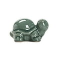 thumbnail image 5 of sunsanly Turtle Ornament Ceramic Turtle Tea Pet Figurine Smooth Touch Turtle Statue for Home Office Party Decoration, 5 of 8