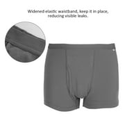 ANGGREK Cotton Breathable Washable Reusable Incontinence Underwear for Men , Incontinence Underwear, Washable Incontinence Underwear