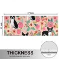 thumbnail image 5 of Kitchen Rugs Sets Of 2,Pink Boston Terrier and Flower Anti Fatigue Kitchen Mat Rugs Non Slip Washable,Decorative Kitchen Floor Mats for Kitchen,Sink,Laundry,17"X47", 5 of 5