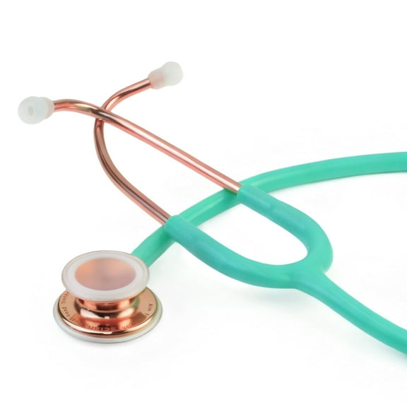 Scian Professional double-sided stethoscope with ear tips for use by clinical students, doctors, and nurses Green