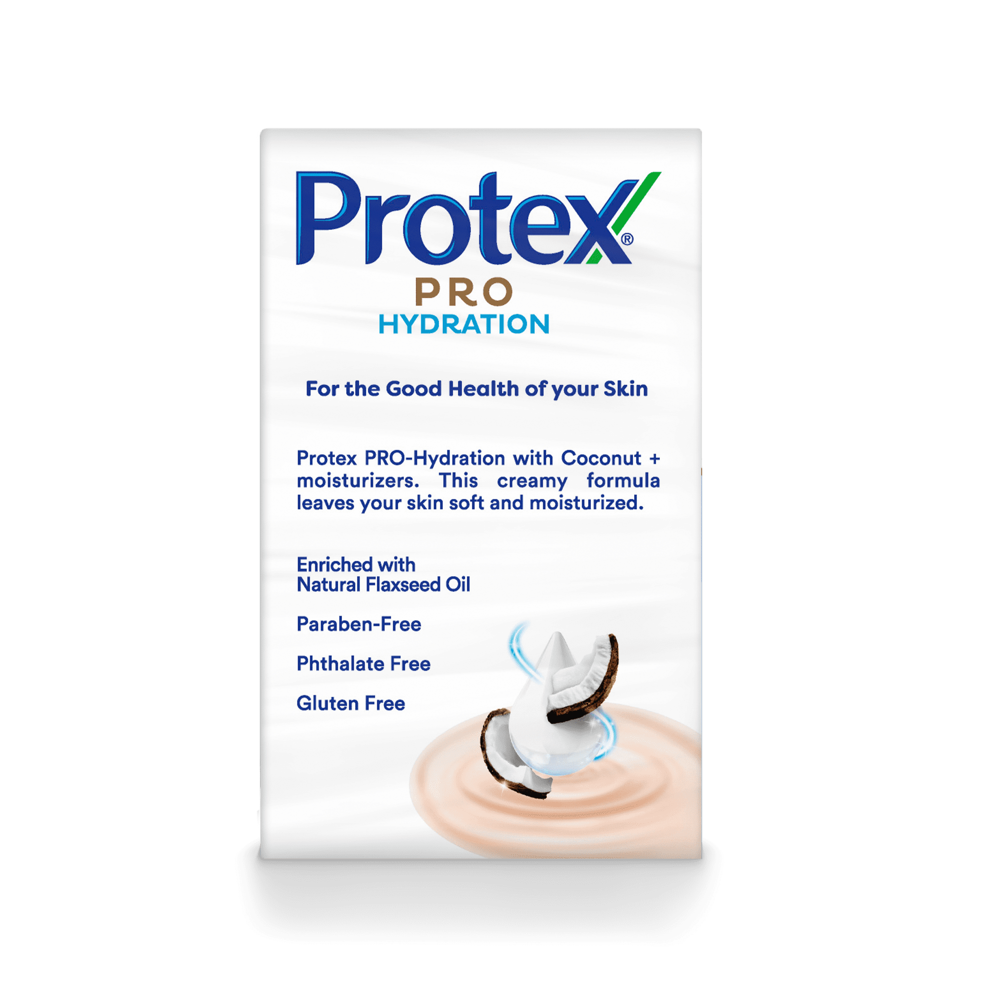 Protex Pro Hydration Bar Soap, Coconut, for Both Men and Women, Adults and & Children 3+, 6 Pack 3.7 oz